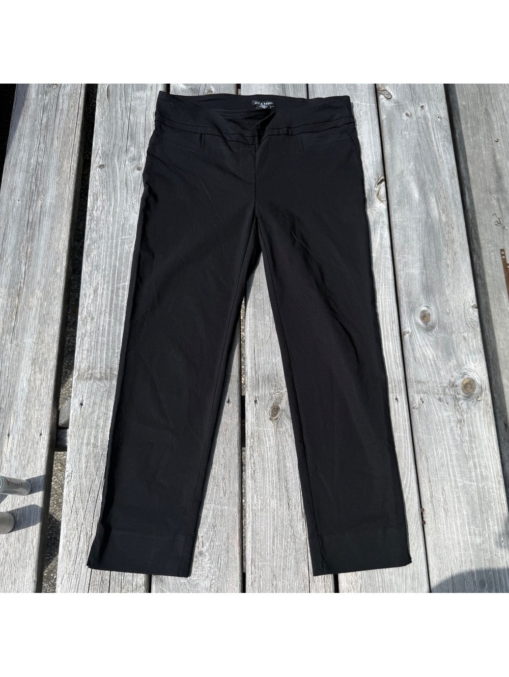 Zac & Rachel Women’s Black Stretch Dress Pants M Straight Leg Career‎ Trousers